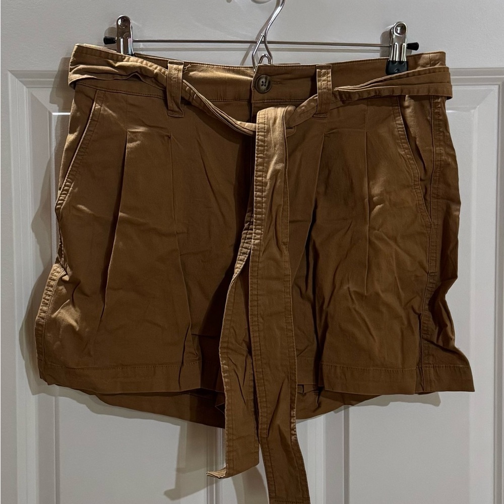 a new day Tie Waist Tan Shorts
